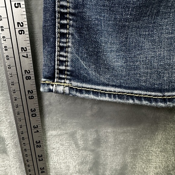 Silver Jeans Co Eddie Mens 40x30 Blue Athletic Fit Tapered - Picture 5 of 12